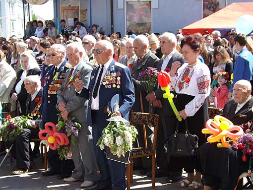 Головними на урочистостях були ветерани Другої світової війни.